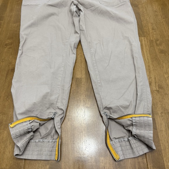 Pact jogger pants women's XL organic woven twill chino utility zippered hem - Picture 5 of 14